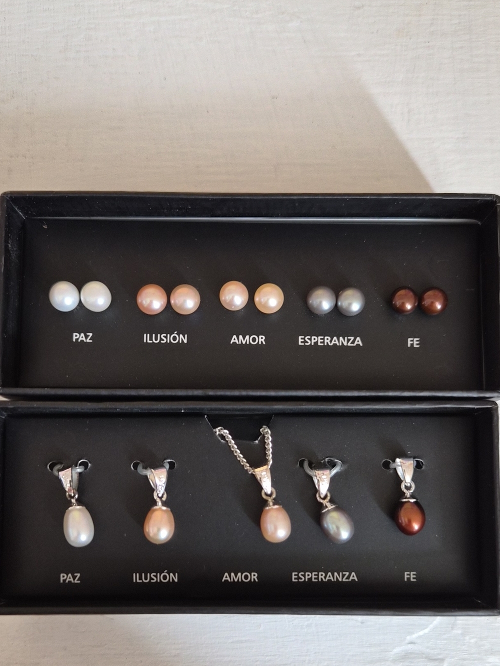 Freshwater Pearl Pendant Set - White, Pink, Champagne, Gray & Brown Pearls